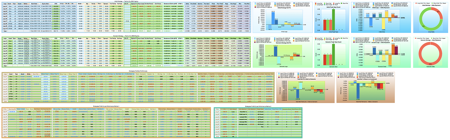 Initial / Scenario and P/L Overview Tab